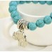 Boho Stone and Elephant Bracelet