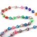 Clay Beaded Rosary Necklace